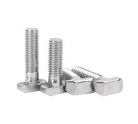 Yyyuluo M5/6/8 Acero al Carbono Perno en T Ranura en T Perno Drop-in En Forma de T Presión Tornillos de Placa para Series 20/30/40/45 Norma Europea Perfil de Aluminio
