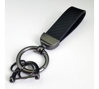 Yyyyy6A Coche Llaveros para Alfa Giulia Stelvio,Resistente Desgaste Extraíbles Clip Llave Accesorios Decorativos Repuesto,C/Black