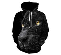 YYZOVBNN Sudadera con Capucha Unisex con Estampado 3D de Pantera Negra, Estilo Informal y Holgado.