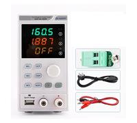 YZACK Fuente de alimentación de CC Variable con función de Memoria 40A 20V 300W Banco de Laboratorio programable Fuente de alimentación Ajustable (Color : SS-1605HP, Size : 1)