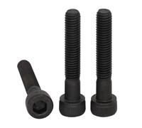 YZADSXCL 4 Piezas M8 M8*75/80/85/90/95/100/105 12,9 Grado de Acero al Carbono Negro Rosca Media Completa DIN912 Tornillo de Cabeza Allen Tornillo de Cabeza Hueca Hexagonal(6pcs M8x85 Half)