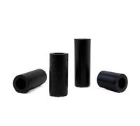 YZADSXCL 50 Piezas M3 M4 diámetro Interior 3 4 Mm Negro Nylon Redondo Hueco no roscado Columna arandela Separador Perno(6mm,M4 ID 4mm)
