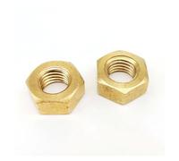 YZADSXCL Tuerca Hexagonal de Cobre y latón Macizo DIN934, 10/20/50/100/200 Uds., for M1, M1,2, M1,4, M1,6, M2, M2,5, M3, M4, M5, M6, M8, M10, M12, Rosca métrica (Size : 100pcs M2)