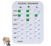YZBBSH Did You Feed The Cat Tracker, imán recordatorio de alimentación para gatos, letrero diario de seguimiento de alimentos AM PM y tabla de horarios de alimentación de mascotas para múltiples