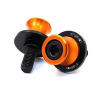 YZCSYBBF Carretes deslizantes del basculante Tornillos de Soporte M10 Motocicleta para Kawasaki Z750 Z 750 Z750S Z750R Pernos de Brazo oscilante Deslizadores de Carrete de Brazo oscilante(Orange)