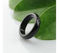 YZDKJ Águila Natural Anillo de Jade Negro for Hombres o Mujeres Pareja Amante Jade Anillos Cola Anillo Joyería (Ring Size : 10)