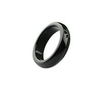 YZDKJ Águila Natural Anillo de Jade Negro for Hombres o Mujeres Pareja Amante Jade Anillos Cola Anillo Joyería (Ring Size : 9)