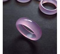 YZDKJ Amantes Naturales Marca de Mujer Marca Rosa Jade Chalcedony Jade Anillo Esmeralda Hecho a Mano Jade Anillos Jade Jewelry Piedra Natural Jade (Gem Color : Without Certificate, Ring Size : 6.5)
