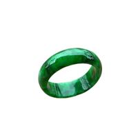 YZDKJ Anillo de Jade Verde Natural para Mujeres Hombres Anillo Esmeralda Piedra Natural Jade Jadeite Jeway Jewelry Nickles Mujeres (Gem Color : Green, Ring Size : 9)