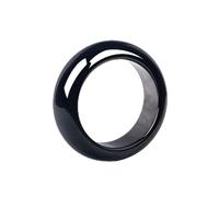 YZDKJ Anillo Esmeralda Natural for Hombres y Mujeres par de Pareja Hielo Jade Anillo Ornamento de Mano Jade (Metal Color : 16mm)