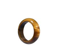 YZDKJ Jade Ring Natural Tiger's Eye Stone Anillo Joyería Lucky Auspicy Peace Amulet Men's Y Mujer Joyería Fina Jade Ring (Gem Color : 1 Diameter17-18mm)