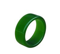 YZDKJ Mujeres Nefrita Anillo Verde Jade Anillos Natural Jasper Anillos Regalo para Hombres Joyas Fine Jade (Ring Size : 11)
