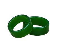 YZDKJ Natural Chino Verde Tallado a Mano Jade Anillo de Moda Boutique joyería para Hombres y Mujeres Jasper Ring Regalo (Ring Size : 17)