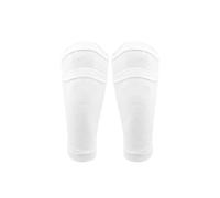 YZDKR 1 Pair Soccer Protective Socks Shin Guard with Pocket for Football Shin Pads Leg Sleeves Support Adult Calf Support Sock para Baloncesto, Fútbol, Running(White,M)