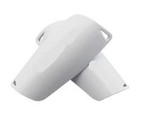 YZDKR 1 Pair Soccer Shin Guard Shields Socks Pads Support Adult Legging Shinguards Football Leg Sleeves para Baloncesto, Fútbol, Running(Only Pads White,L)