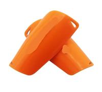 YZDKR 1 Pair Soccer Shin Guard Shields Socks Pads Support Adult Legging Shinguards Football Leg Sleeves para Baloncesto, Fútbol, Running(Only Pads Orange,M)