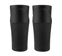 YZDKR 1 Pair Soccer Shin Guard Sleeves,Football Shin Pad Holder Protective Soft Calf Socks with Pocket para Baloncesto, Fútbol, Running(Black,XL)