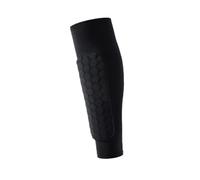 YZDKR 1 PC/2 PCS Honeycomb Soccer Shin Guards Football Shields Sports Legging Sleeves Protective Gear Protector para Baloncesto, Fútbol, Running(1 PC Black,XL)