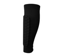 YZDKR 1 PC Football Shin Guards Protector Soccer Honeycomb Leg Calf Compression Sleeves Cycling Running Shinguards para Baloncesto, Fútbol, Running(1 PC Black,L)