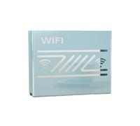 YZDKR Caja de almacenamiento para enrutador de montaje en pared, carcasa de router Wi-FI de pared, disipador de calor, soporte multifuncional para decodificador de TV (Blue)