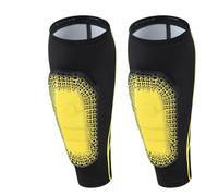 YZDKR Calf Compression Sleeves with EVA Pad for Men & Women - for Basketball Running Football para Baloncesto, Fútbol, Running(Black Yellow-2Pcs,M)