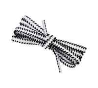 YZDKR Cordones de tipo plano repuesto for zapatos para calzado de todas las edades(White black,240cm)