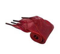 YZDKR Cordones ensanchados de 4cm, hilo gasa transparente, seda plana, lazo grande, cordones anchos, for zapatos informales blancos para calzado de todas las edades(Color2,100cm)