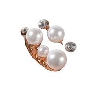 Yzdysg Anillos punk de aleación con dos manos que el corazón gótico amor corazón gesto manos circón cruz para joyería de Halloween