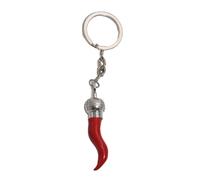 Yzdysg Llavero de moda con diseño de chile y pimienta, llavero de aleación, decoración única, cadena con efecto de gota de aceite, elegante llavero, a, Talla única