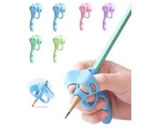 YZEASYPINK 6 empuñaduras para lápices para niños, escritura a mano, 5 dedos, soporte para lápices para niños en edad preescolar de 2 a 4 años aprendiendo a escribir para entrenamiento de niños con
