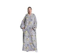 Yzehomijia Couverture à Capuche Portable pour Femmes et adultes - Couverture Avec Manches - Couverture douce et chaude pour habiller en Cadeau pour AMIE, Maman ou mère (Panda2)