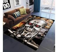 YZGAH Schwarzenegger The Terminator Impreso Alfombra para Sala De Estar Dormitorio Antideslizante Felpudo Manta De Picnic Accesorios De Fotografía I6861 50X70Cm