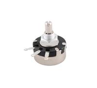 YZHATDH 10 unidades/lote WX010 WX110 1W Potenciómetro 100 Ohm 1K 2K2 3K3 4K7 6K8 10K 6 mm Eje de metal de una sola vuelta, resistencia ajustable