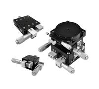 YZHATDH 1PCS Alta Precisión 1µm Tabla Micrómetro Manual Deslizante Mesa XYZR Eje 40/60/90/100/125mm para Equipos Ópticos, Ciencias Biomédicas