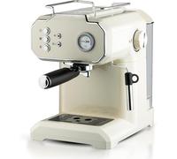 YZHYYDS Cafetera italiana, espumadora de leche automática con depósito de agua de 1,5 l y espumador de leche, con doble desviación de taza, ideal para bebidas de calidad barista