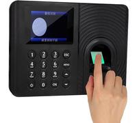 YZHYYDS Fingerprint Time Clocks, Clocking in Machine with 2.4in LCD Screen, Language prompts and Timed Bell, Automatically Generate Reports, for Small Business, School,Office