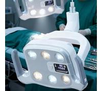 YZHYYDS Luz LED para Examen Médico, Lámpara LED Dental Sin Sombras de 9 W con 6 LED, Temperatura de Color 3500-5500 K Ajustable, Conexión de 22/26 Mm, para Ginecología, Otorrinolaringología