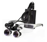 YZJJ 2.5X / 3.5X Lupa Quirúrgica Dental con Luz LED - Gafas Binoculares con Ajuste Bidireccional y Profunda Distancia de Trabajo - Lupa Médica de