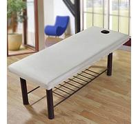 Yzki - Sábana suave para camilla de masaje con agujero para la cara y cordón elástico, envoltura completa para camilla de spa, salón de belleza, funda para camilla de 70 x 190 cm