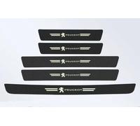 YZKKKY Paquete de 5 Protector Umbral para Peugeot 2008 I CU Facelift I 2016-2019, con Efecto Luminoso Autoadhesivo de Cinta Umbral Fibra Carbono FantiarañAzos Accesorios
