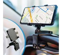 YZKKKY Soportes Móvil Coche para Hyundai Santa Fe Typ TM AB Bj. 11/2020, 360°Multifuncional Abrazadera Resorte Teléfono Salpicadero Coche Soporte para Retrovisor
