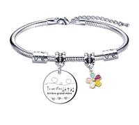 YZLPLP Fete des Grands meres Regalo Fete des Grand mere Pulsera Abuelita Pulsera Gran Madre Regalo Cumpleaños Abuelita Idea Regalo Gran Madre Abuela Regalo Fete des Abuemie, L, Acero inoxidable, No es