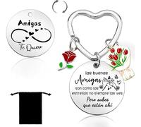 YZLPLP Llavero Amiga Amigo Regalo Amiga Amigo Cumpleaños Regalos para Amigas Amigos Regalos Originales para Mujer Regalos Personalizados para Amigas Amigos Jovenes Regalo del Dís de la Amistad (2)