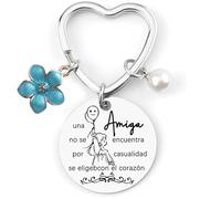 YZLPLP Llavero amigos para siempre,llavero de la amistad amigos,regalo amigo,regalo de cumpleaños de un amigouna amiga no se encuentra por casualidad se eligebcon el corazón