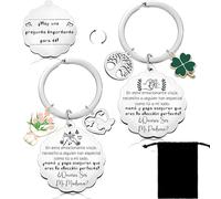 YZLPLP ¿Quieres Ser Mi Madrina? Padrinos 2ps Regalo Padrinos Bautizo Llavero Llavero Padrino y Madrina del Padrino Madrina idea Regalo Navidad Padrino y Madrina Regalo día de Pascua Ba