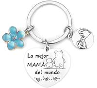 YZLPLP Regalo de mamá，regalo de mamá para hija，regalo de cumpleaños para mamá，regalo para mi mamá de navidad,llavero mamá e hija"La mejor mamá del mundo"