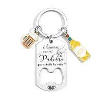 YZLPLP Regalo Padrino Llavero¿Quieres Ser Mi Padrino? bautizo propuesta Regalo Original de Padrinos Regalos Navidad Ideas Regalo Padrinos Bautizo(3)
