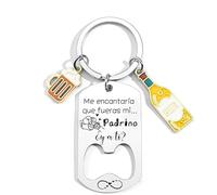 YZLPLP Regalo Padrino Llavero¿Quieres Ser Mi Padrino? bautizo propuesta Regalo Original de Padrinos Regalos Navidad Ideas Regalo Padrinos Bautizo (2)