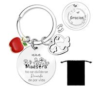 YZLPLP Regalo Profesor Maestro Llavero Profesor Regalo Maestra Graduado Regalos Cumpleaños Profesor Regalos Aniversario Profesor Llavero Maestro Agradecido Regalos de la Graduación Jubilación (1)