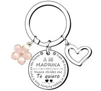 YZLPLP Regalos madrina, madrina llavero, madrina llavero mujer, llavero familiar, cumpleañosA MI sobrina Nunca olvides eso Te quiero